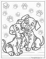 101 Dalmatians Online Coloring Page