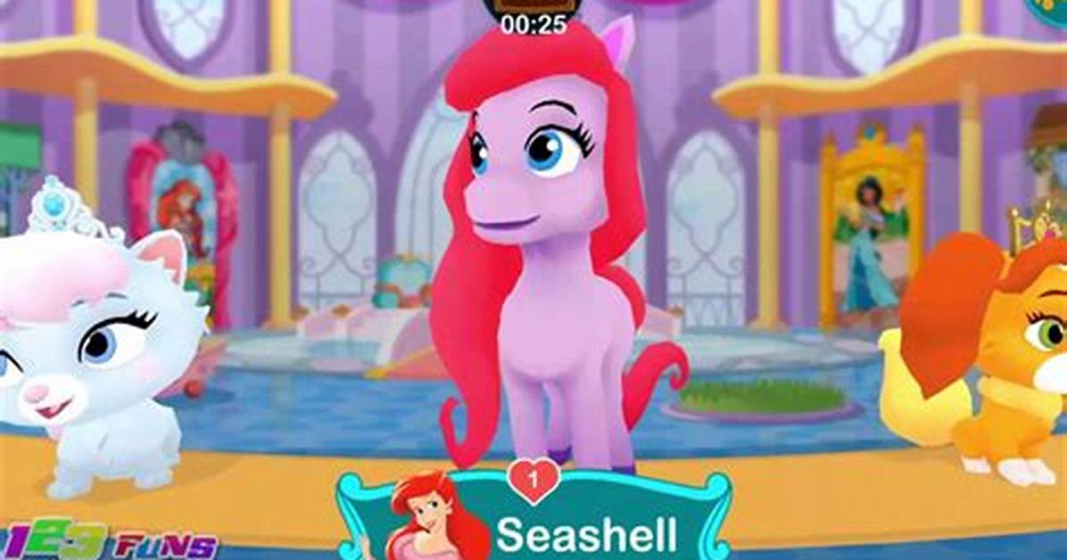 Ariel's Palace Pet Seashell - Whisker Haven Tales Games