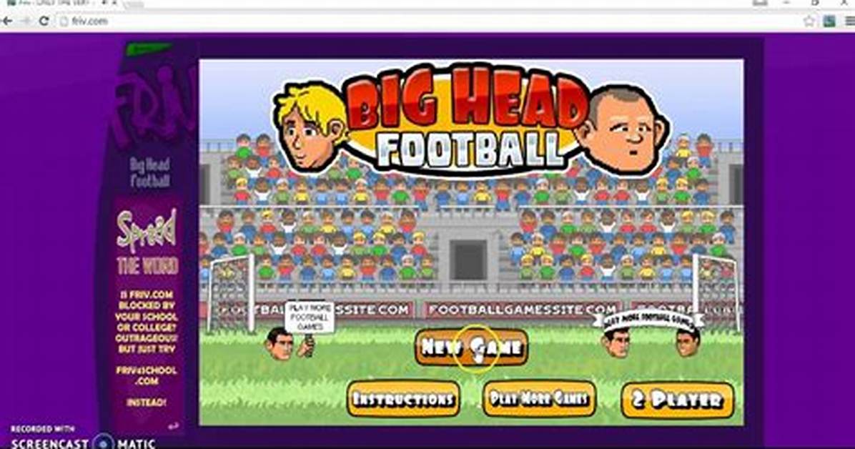Big Head Soccer - Friv 2018 Games