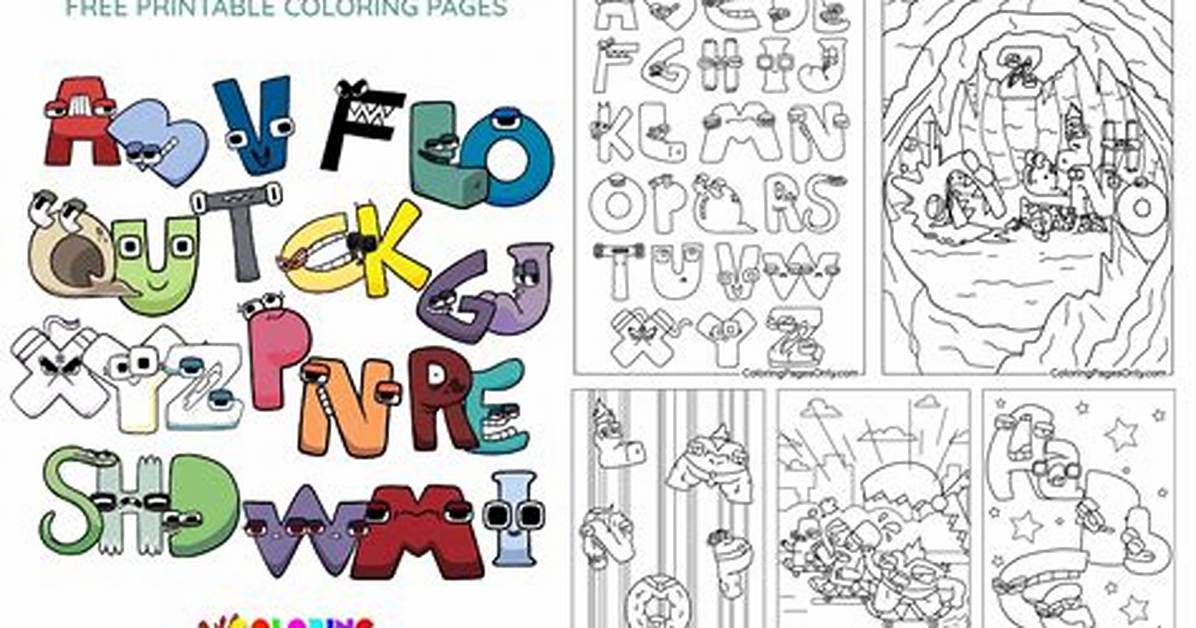 Coloring Book - Alphabet Lore