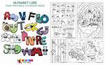 Coloring Book - Alphabet Lore