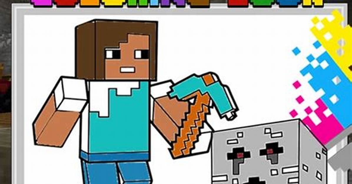 Craftsman Coloring Pages - Minecraft Games ⛏️