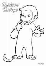 Curious George Online Coloring Page