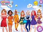 Disney Rainbow Dressup - Disney Princesses Games