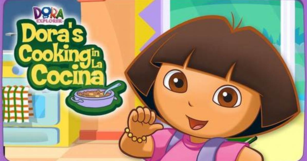 Dora Cooking in La Cucina