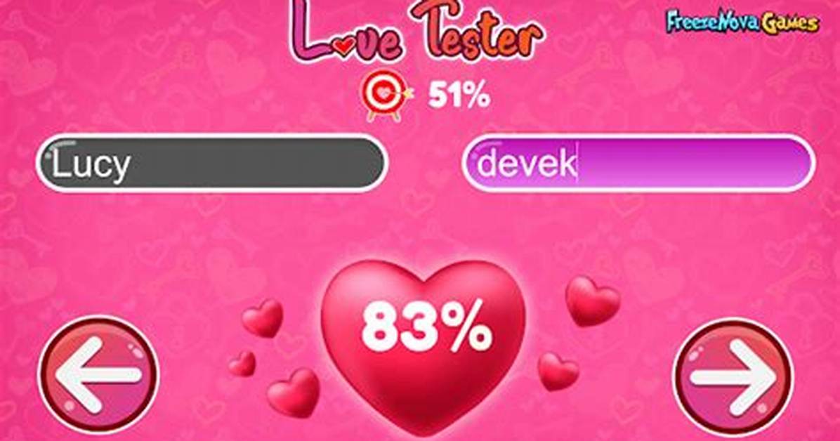 Futuristic Love Tester - Love Test Games
