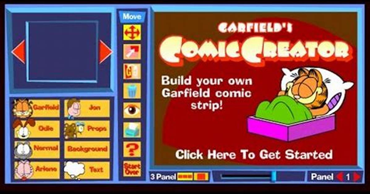 Garfield Comic Creator - Garfield Games