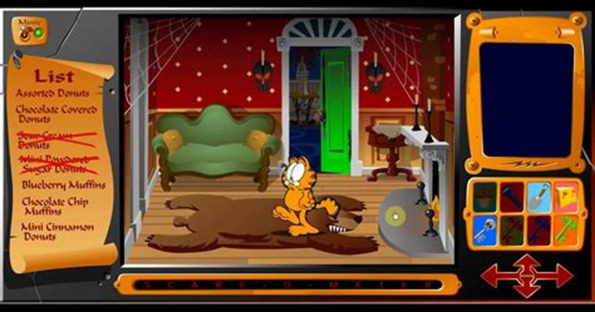 Garfield Scary Scavenger Hunt - Garfield Games