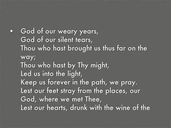 “God of Our Weary Year's” 歌詞は何を語る？意味・背景・聴きどころ