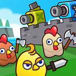 Merge Cannon Chicken Defense - Strategy Games
