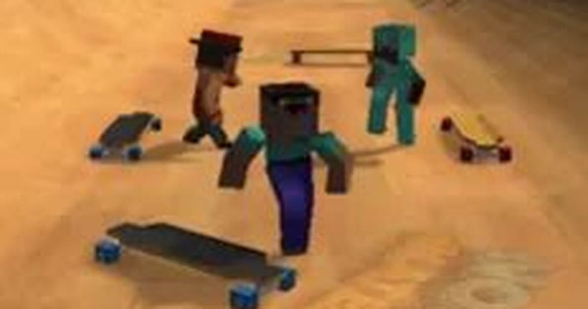 Noob & Pro Skateboarding - Minecraft Games ⛏️