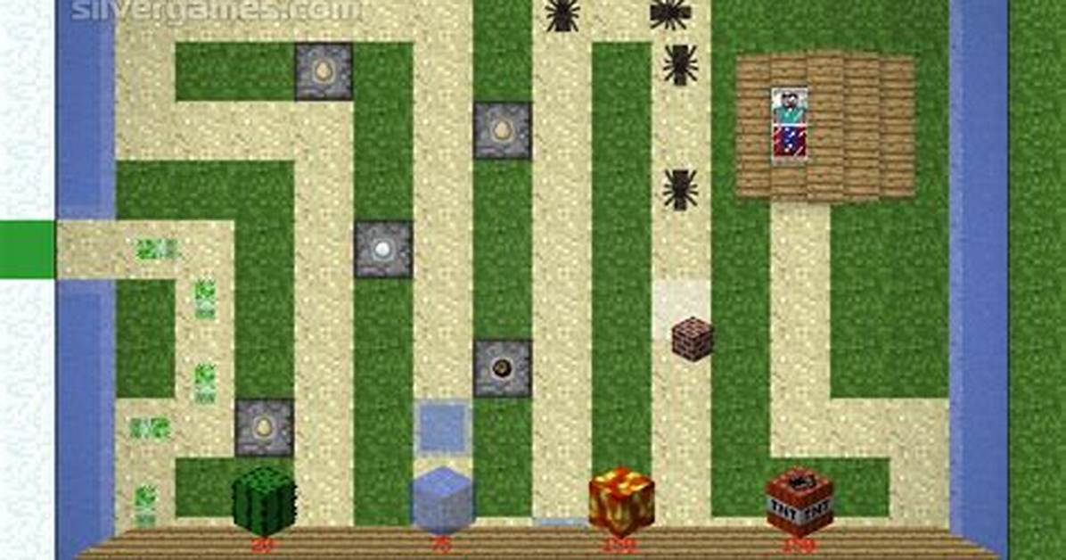 Noob: Tower Defense - Minecraft Games ⛏️