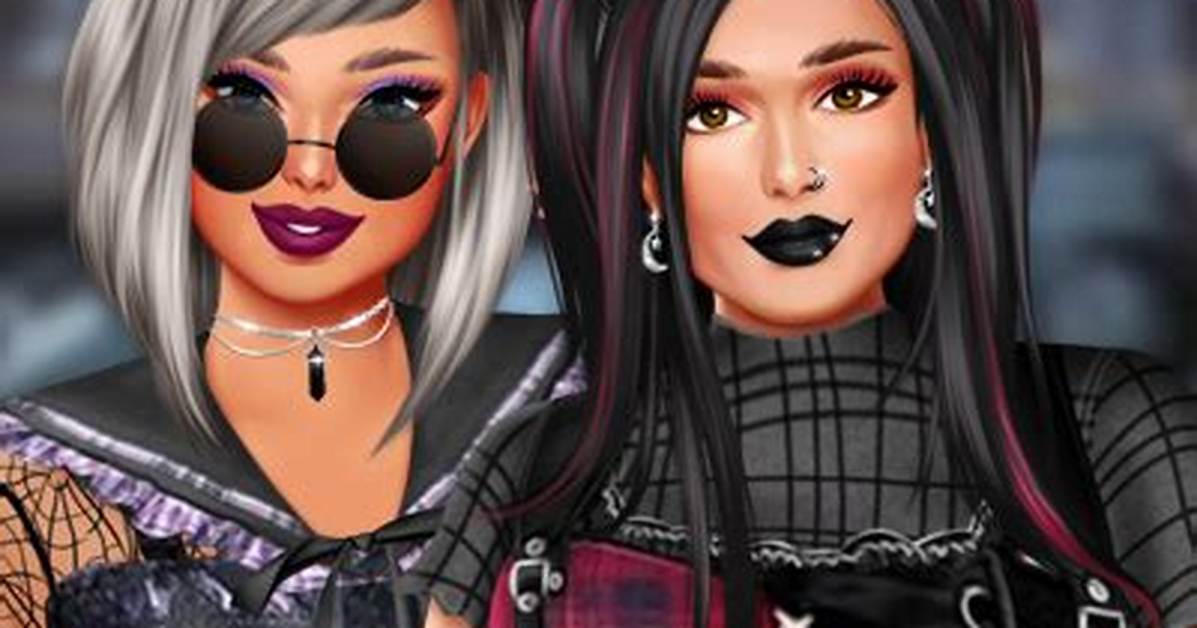 Plus Sized Goth Models - Dress up Games