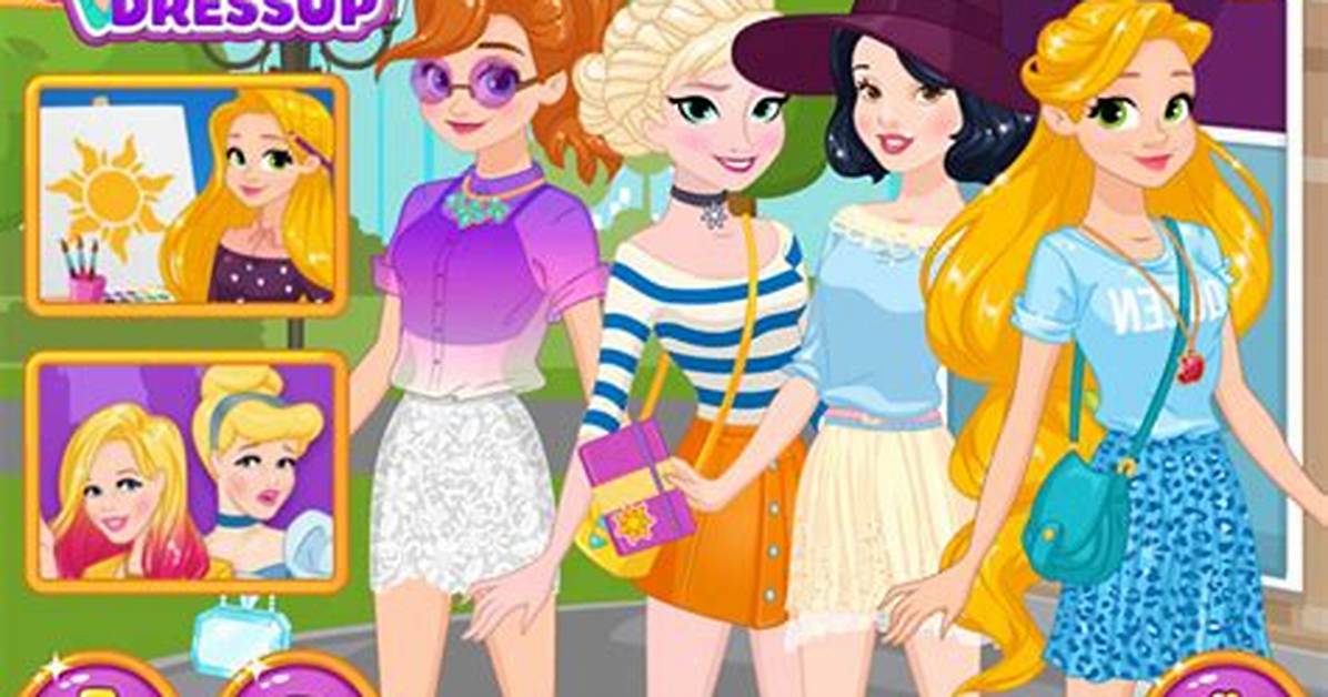 Princesses Outfits Swap - Disney Princesses Games