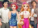 Rapunzel and Ariel Double Date
