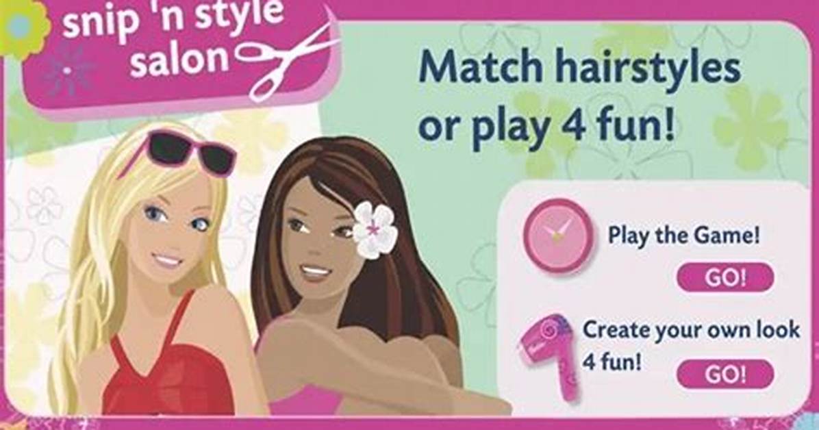 Snip'n Style Salon - Barbie Games
