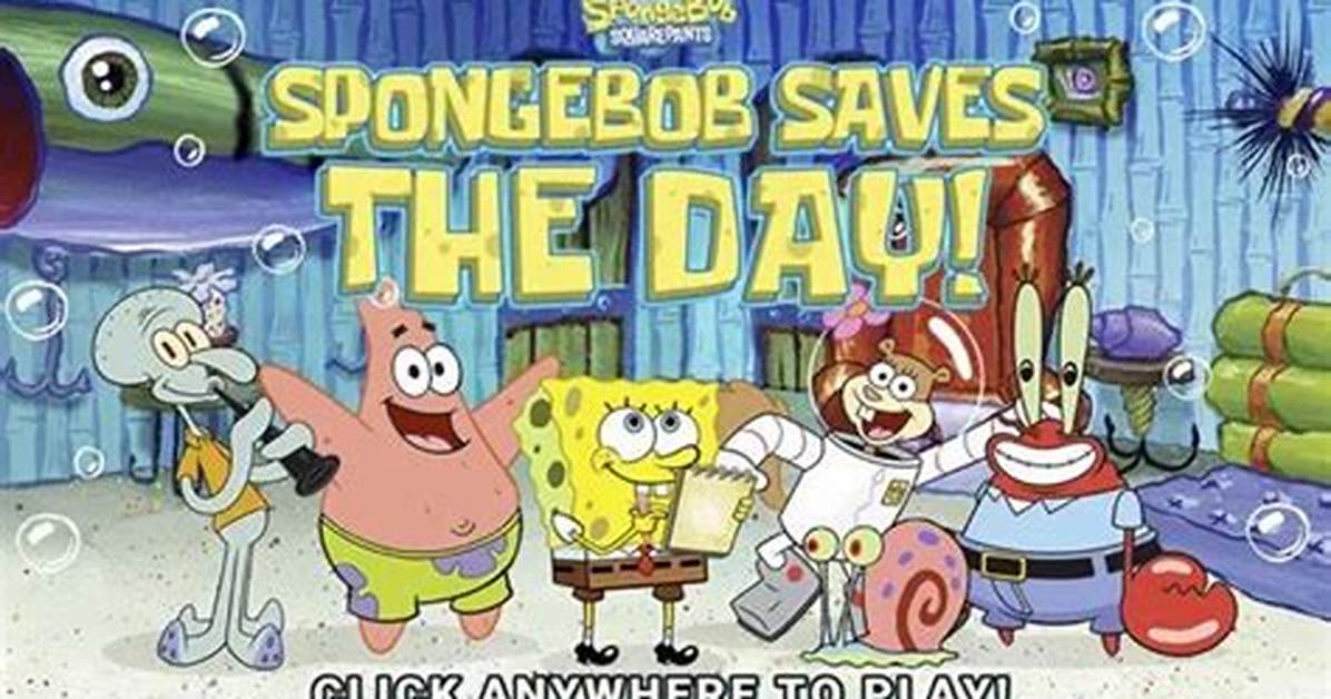Spongebob Saves the Day - Spongebob Games