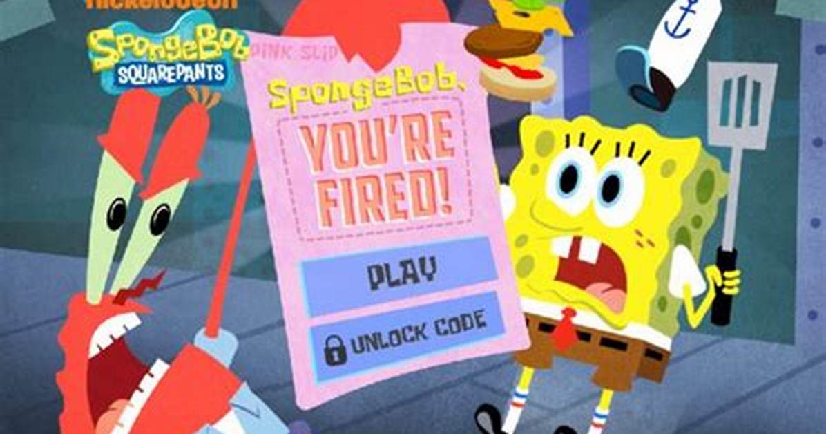 Spongebob You're Fired - Spongebob Games