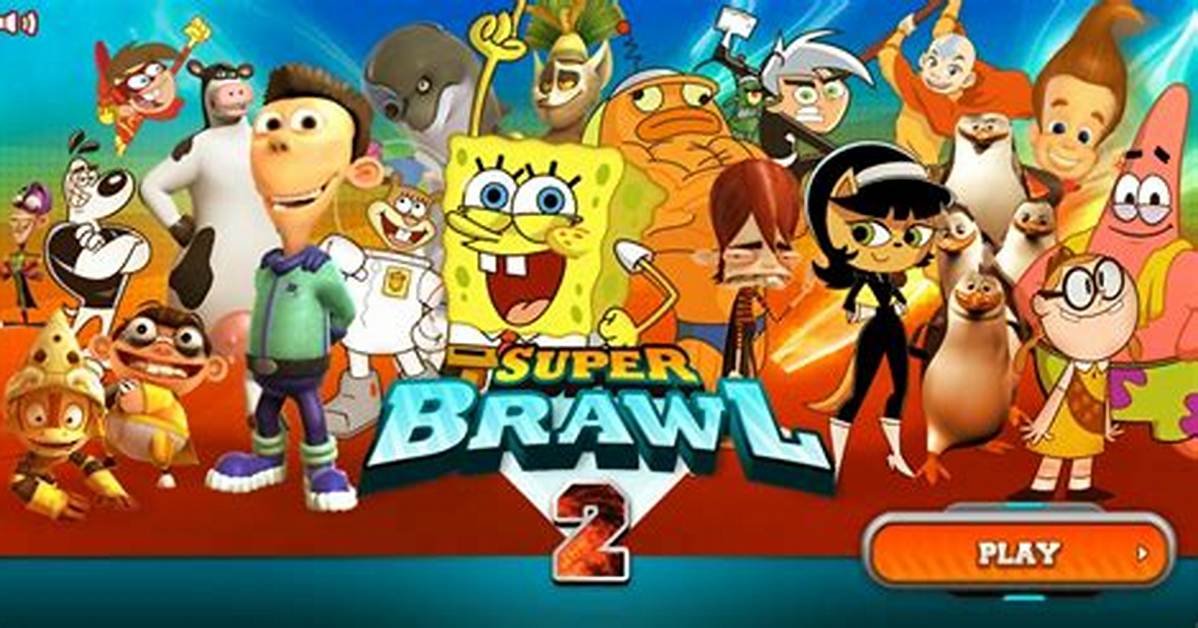 Super Brawl 2 - Nickelodeon Games