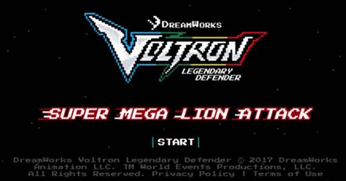 Super Mega Lion Attack - Voltron Legendary Defender Games