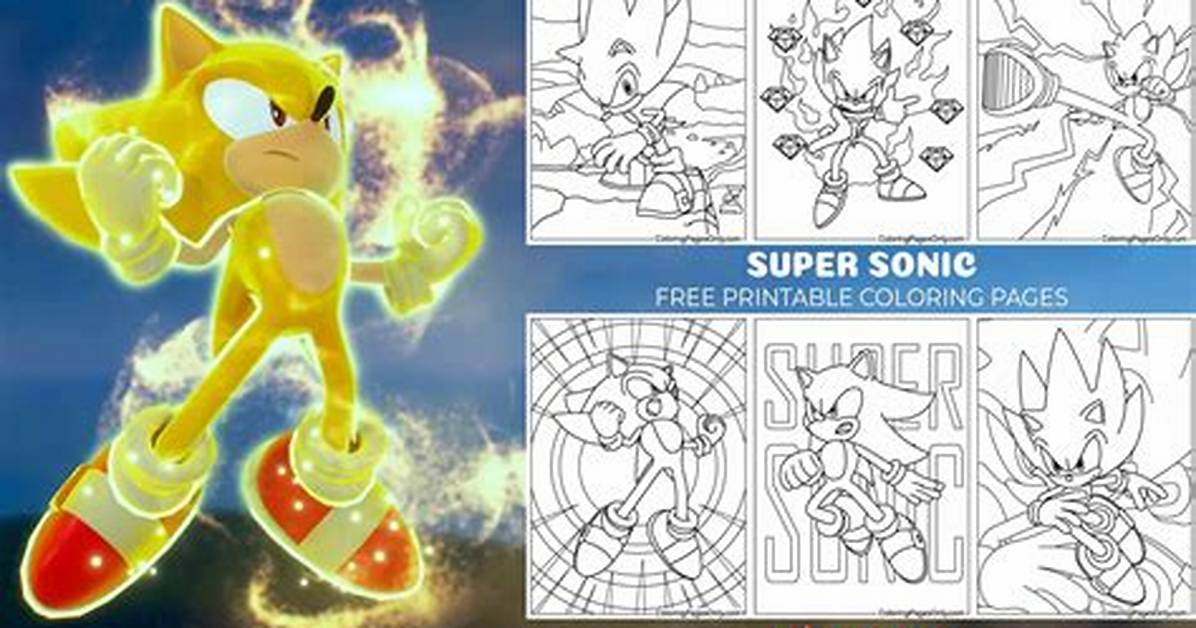 Super Sonic Online Coloring Game