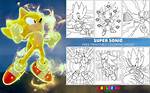 Super Sonic Online Coloring Game