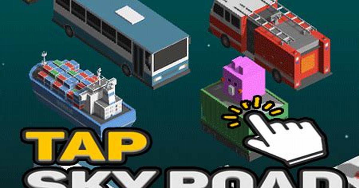 Tap Sky Road - Skill Games