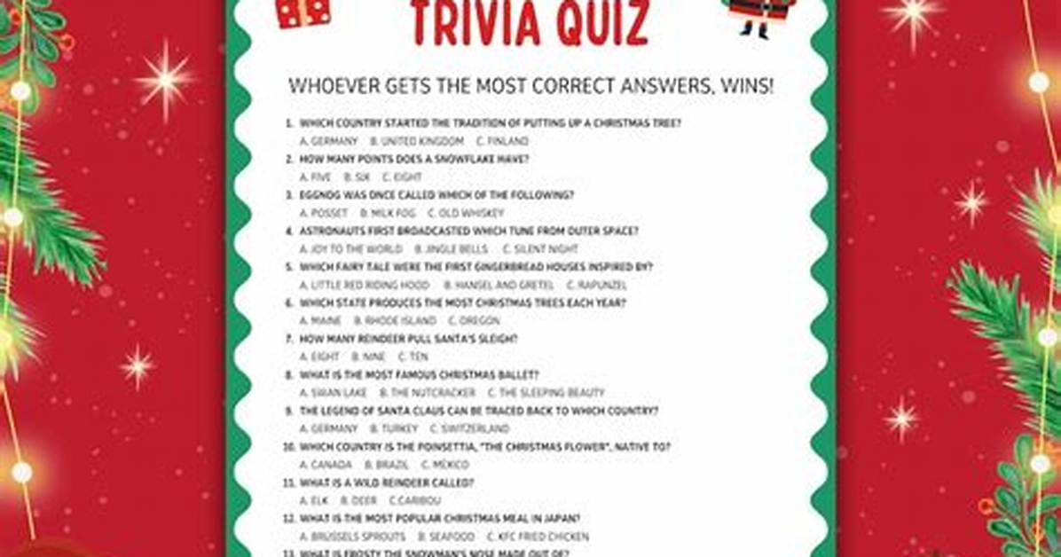 The Holiday Trivia Quiz - Cartoon Network Games