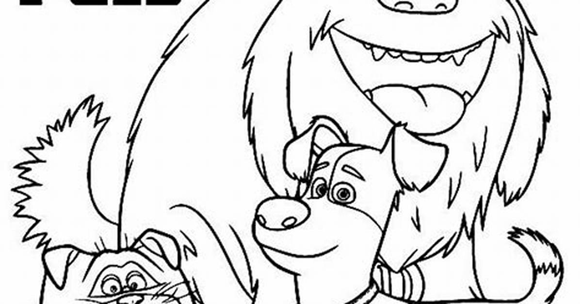 The Secret Life of Pets Coloring Page