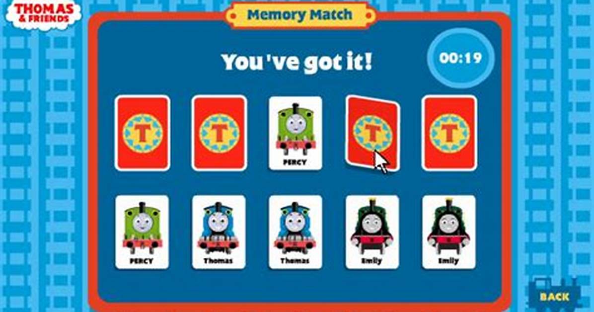 Thomas and Friends Memory Match