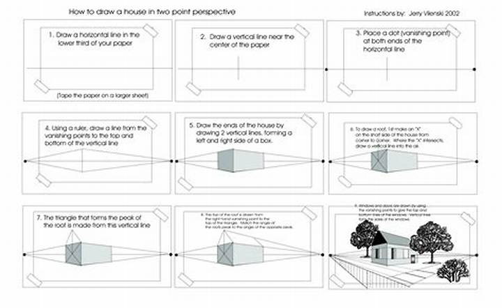 二点透視図法（2点透視）を徹底解説：描き方・コツ・注意点